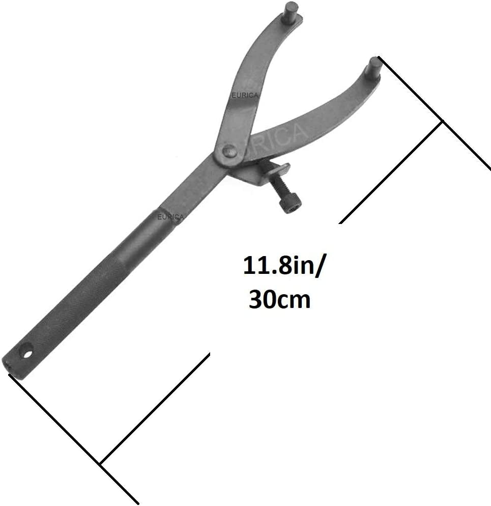 EUICAE Adjustable Wrench Clutch, Stainless Steel, 11.8In Length, Suitable for Different Distances and Sizes