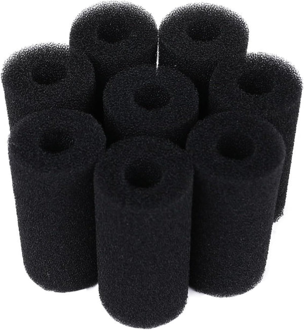 8 Pack Pre-Filter Sponge Aquarium Pre Filter Foam Rolls 0.6” Intake Replacement Sponges for Fish Tank Filter Accessories (1.6''Dx3.1''Hx0.6''Intake)