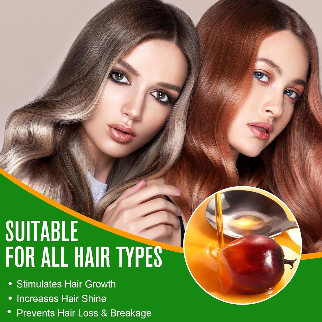 Batana Hair Growth Oil,100% Pure Natural Organic Cold Press Batana Hair Oil for Hair Split Ends, Enhances Hair & Skin Radiance Nourishment