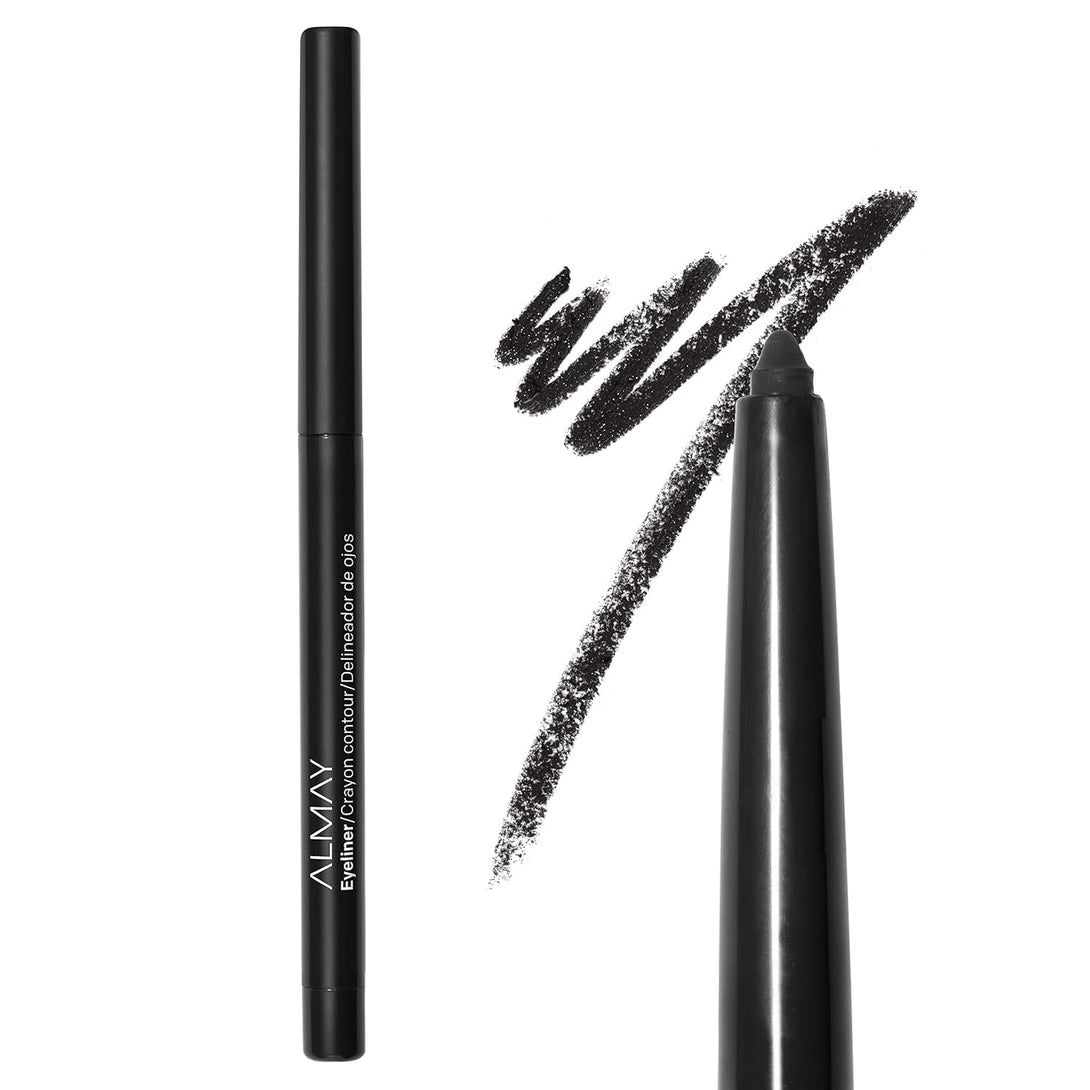 Almay All-Day Eyeliner Pencil, Hypoallergenic, Cruelty-Free, Smudge-Proof, Ophthalmologist Tested, Long Wearing and Water Resistant, 205 Black, 0.01 Oz