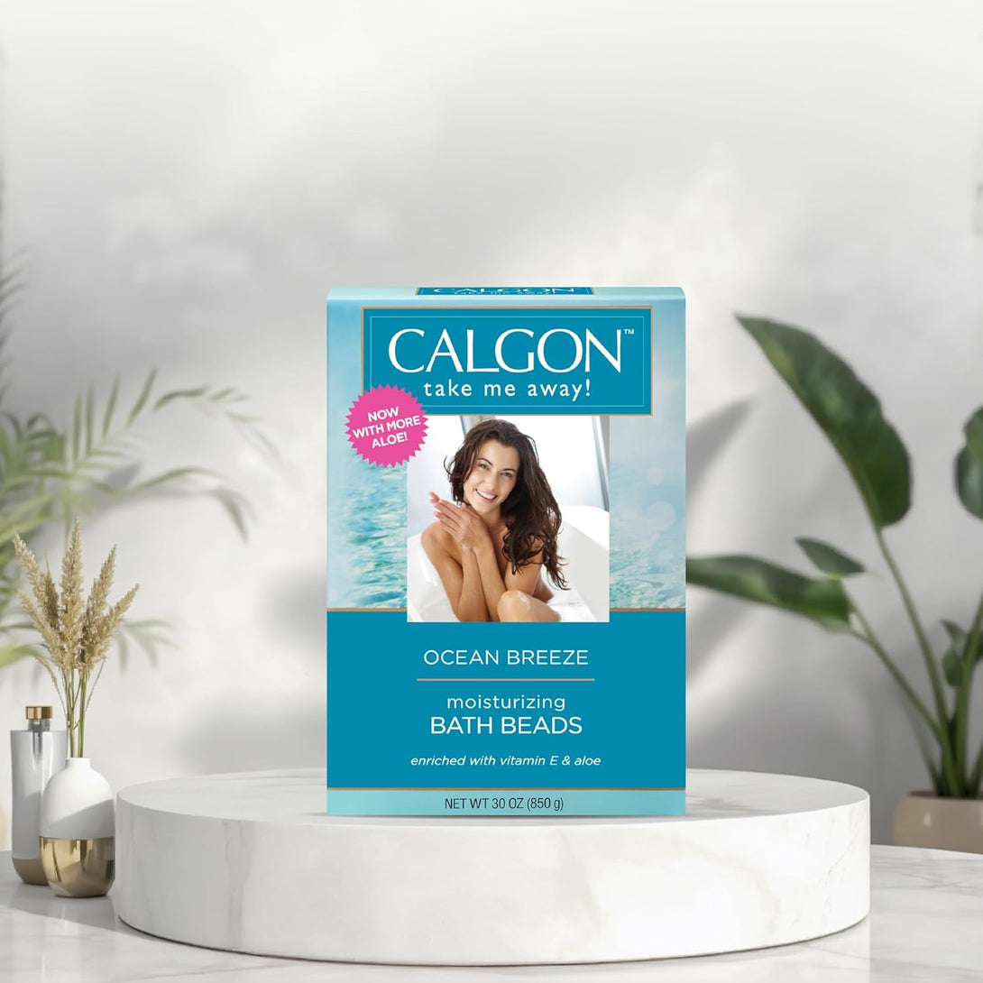 Calgon Ultra-Moisturizing Bath Beads, Ocean Breeze, 30 Ounce