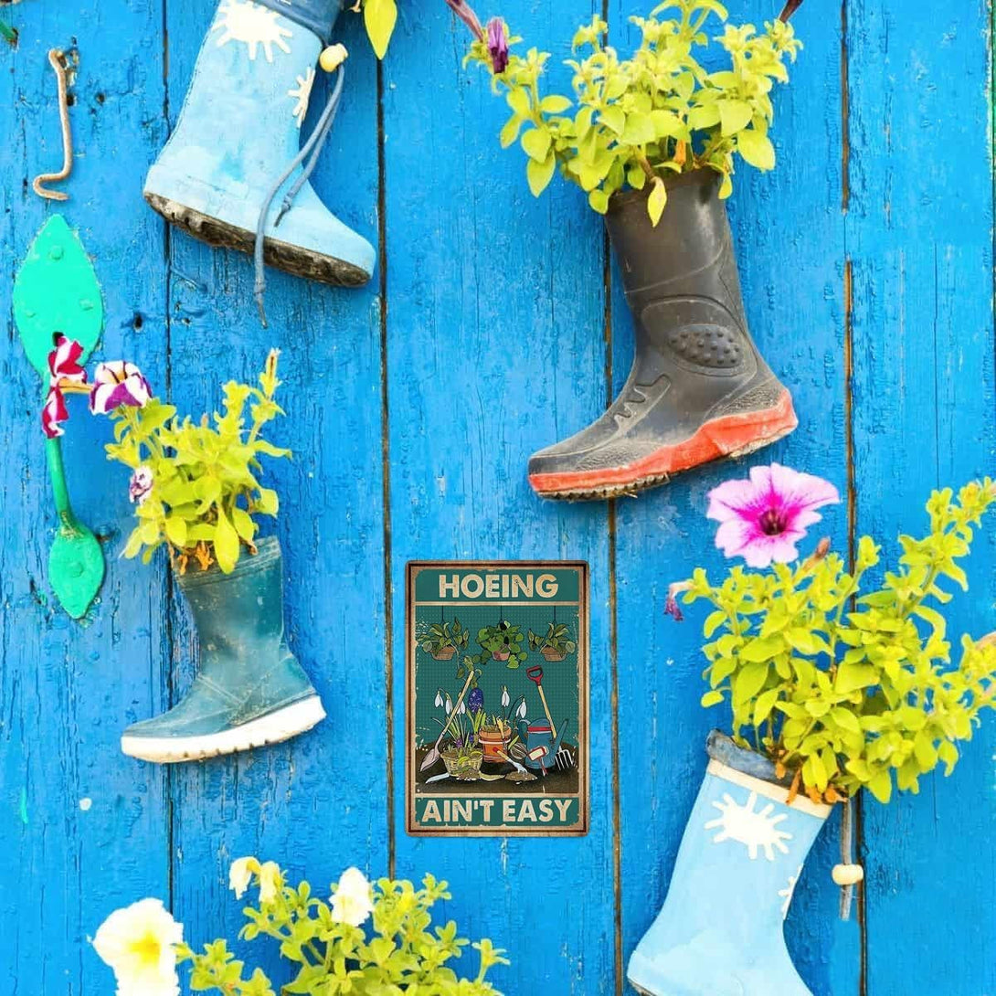 Artlunar Funny Garden Sign outside Decor - Humorous Gardening Gift for Women Enthusiasts, 12" X 8" (980)