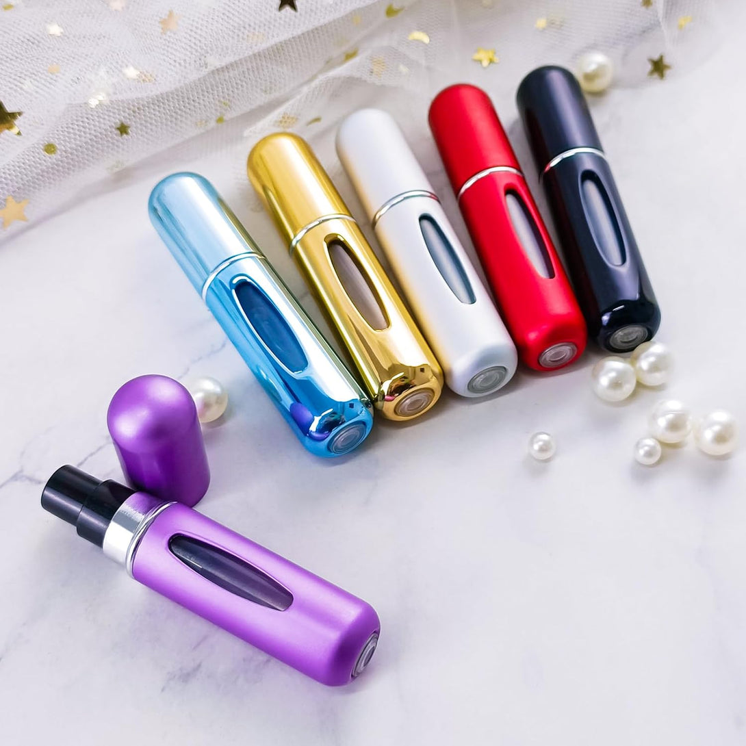 GOLF Perfume Atomizer, 6Pcs 5ML Mini Refillable Empty Perfume Atomizer Bottle, Refillable Perfume Spray, Scent Pump Case, Perfume Atomizer for Travel Outgoing