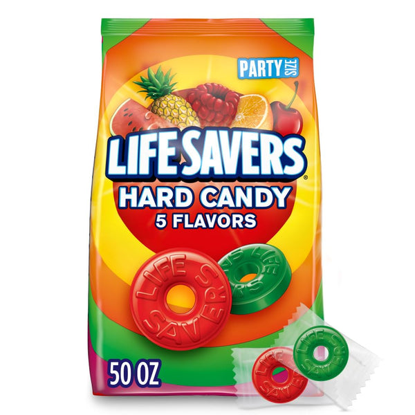 LIFE SAVERS Hard Candy 5 Flavors, 50-Ounce Party Size Bag