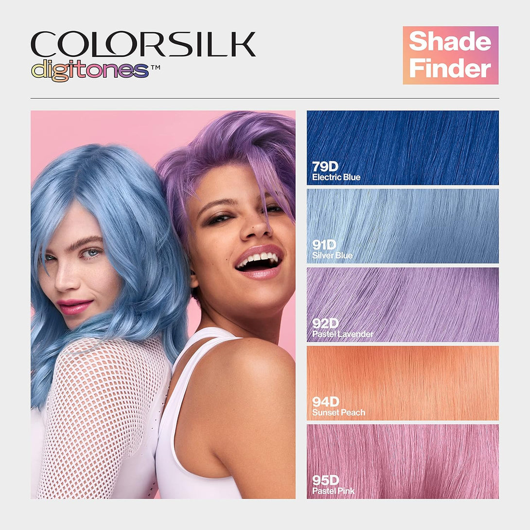 Revlon Permanent Hair Color Colorsilk Digitones with Keratin, 92D Pastel Lavender (Pack of 1)