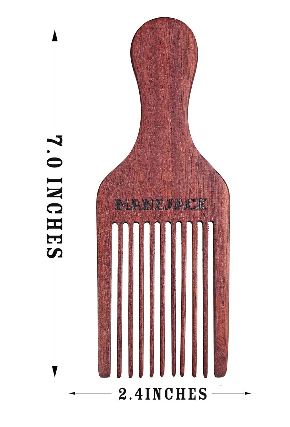 Beard Pick for Men- Wooden Comb Afro Hair Lift Combs