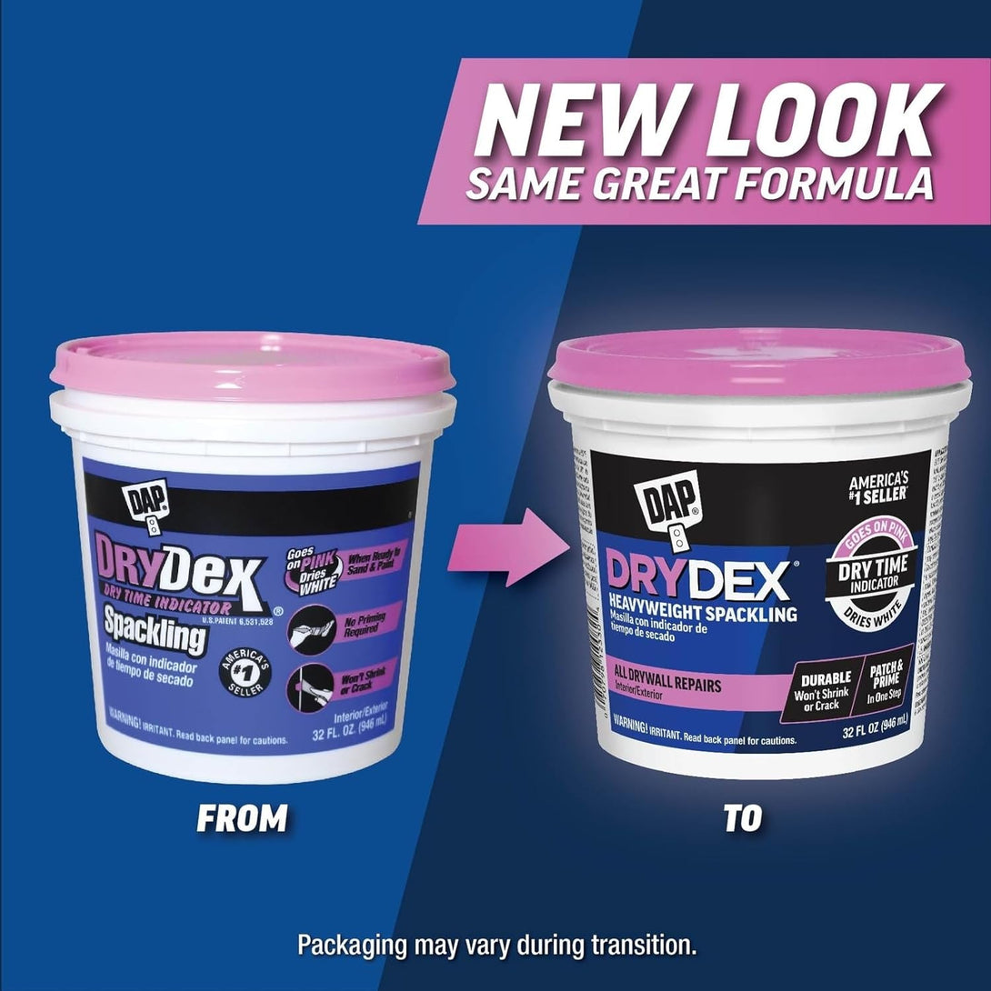 1 Qt Dap 12330 Drydex Interior/Exterior Spackling, White