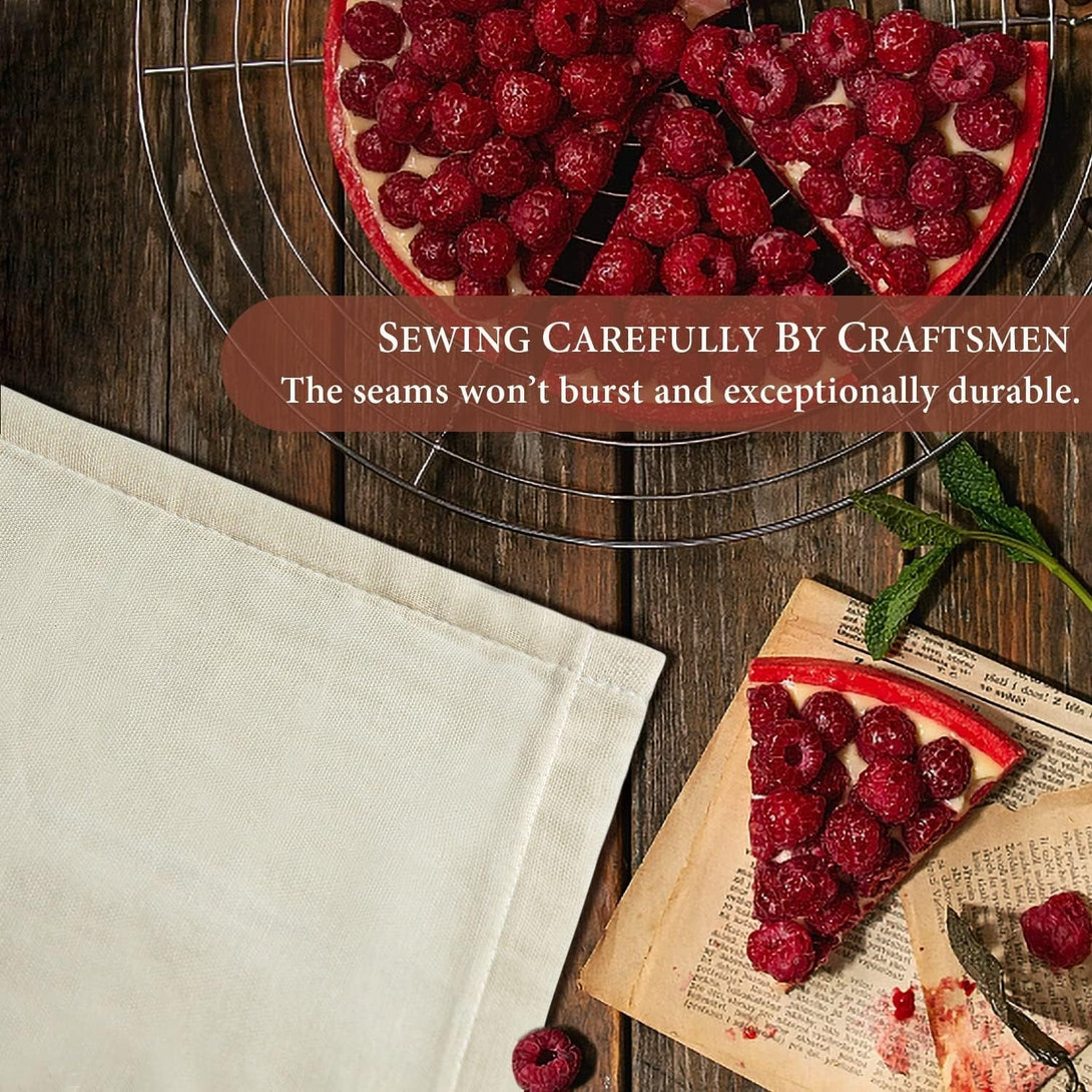 Cheese Cloths, 3PCS Precut 20X20 Inch, Grade 100 Hemmed Cheesecloth for Straining Cooking, Fine Mesh Cloth Strainer Reusable, 100% Unbleached Cotton Muslin Cloth for Juicing Baking Cheese Making