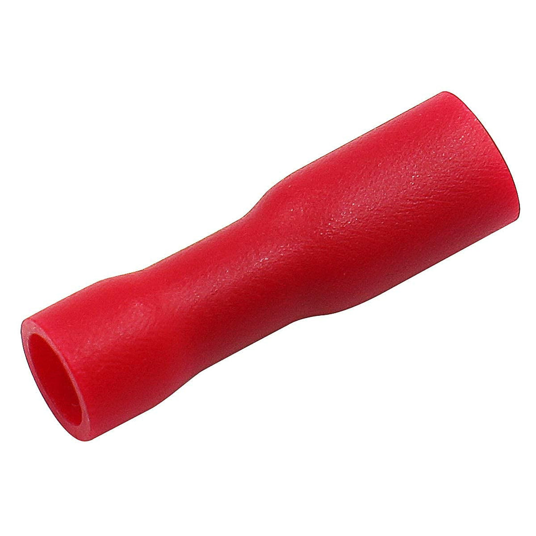 Baomain 0.11" Red Female Insulated Spade Wire Connector Electrical Crimp Terminal 18-22 AWG 2.8 X 0.5Mm (100PCS)