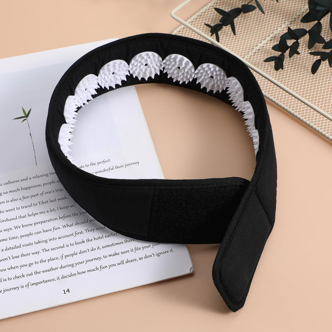 Acupressure Headband, Acupressure Wrap Belt Headband for Muscle Relaxation, Facial Skin Lift up and Chin up Belt Headband for Neck Head Muscle Stress Relaxation Meditation