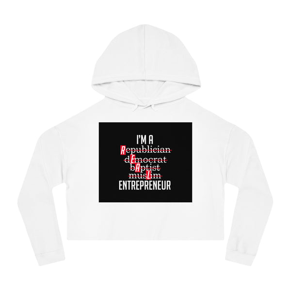 Empowered Women’s Cropped Hooded Sweatshirt - Political Statement Apparel