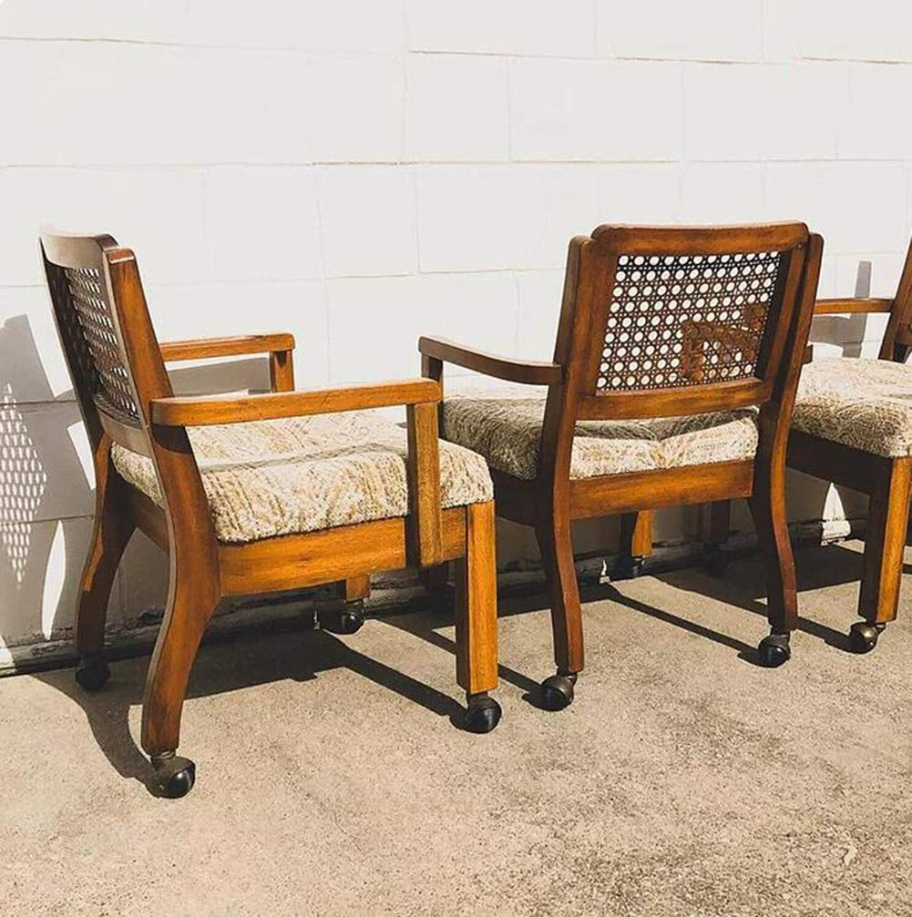 AAGUT 2" Ball Casters Stem Caster Wheels Set of 4 with 5/16" X 1-1/2" (8 X 38Mm) with Metal Sockets Replacement Vintage Antique Swivel Wheel for Sofa, Chair, Cabinet