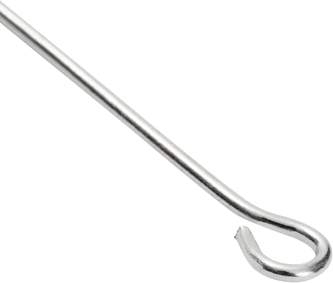 1200 Pieces Eye Pins for Jewelry Making, Bulk 20-Gauge Hooks for DIY Earrings, 8 Assorted Lengths (Silver)