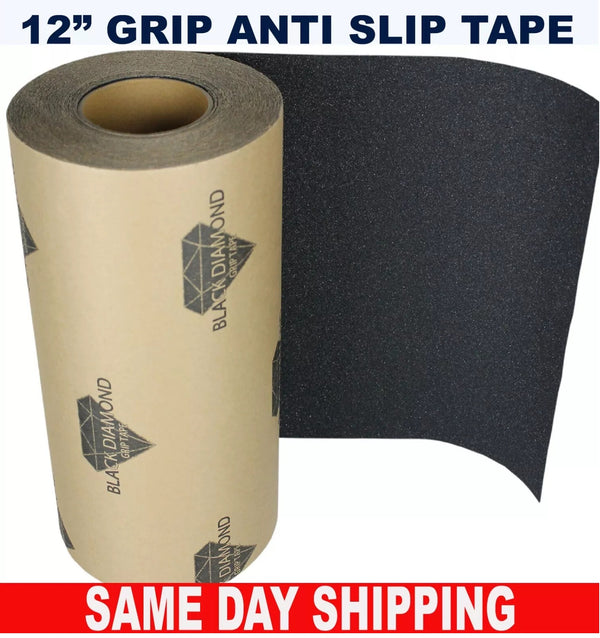 12" x 20' BLACK DIAMOND Roll NonSkid Tape Anti Slip Tape Grip ULTRA Grit