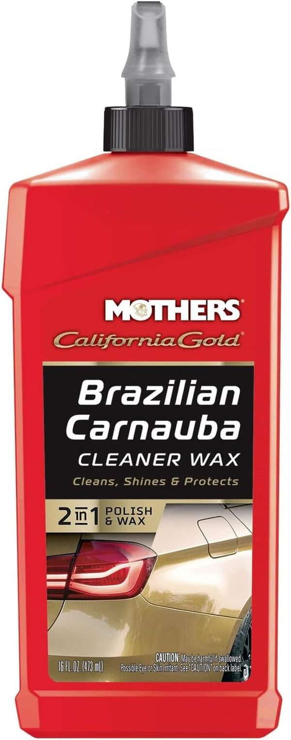 Mothers 05701 California Gold Brazilian Carnauba Cleaner Liquid Wax - 16 Oz.