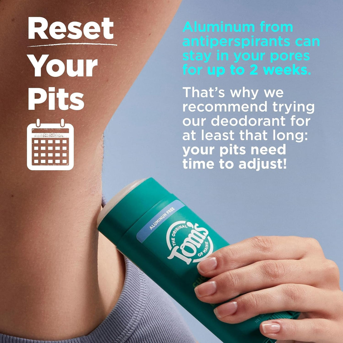 Tom’S of Maine Unscented Natural Deodorant for Women and Men, Aluminum Free, 3.25 Oz