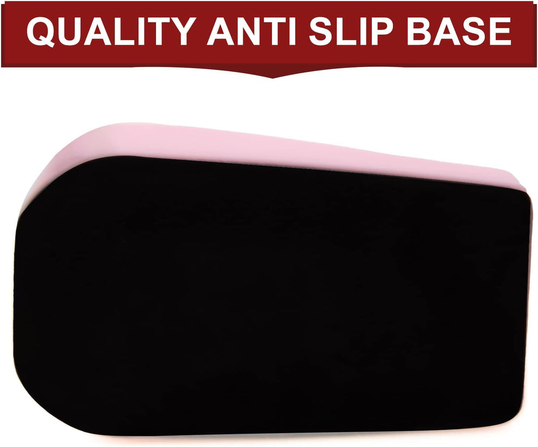 1Pcs Desktop Tape Dispenser Adhesive Roll Holder with Weighted Nonskid Base, Pink (Tape Not Included)