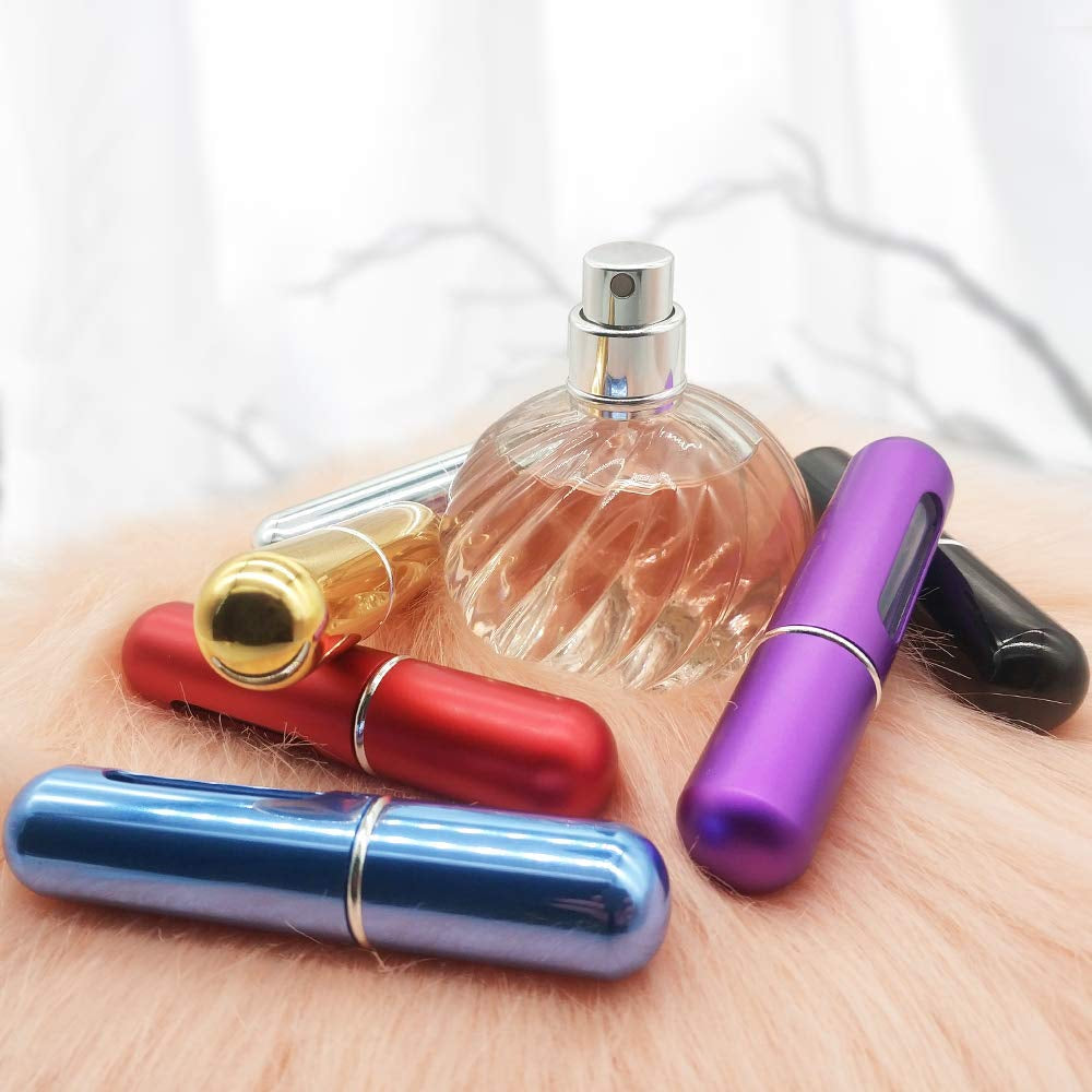 GOLF Perfume Atomizer, 6Pcs 5ML Mini Refillable Empty Perfume Atomizer Bottle, Refillable Perfume Spray, Scent Pump Case, Perfume Atomizer for Travel Outgoing