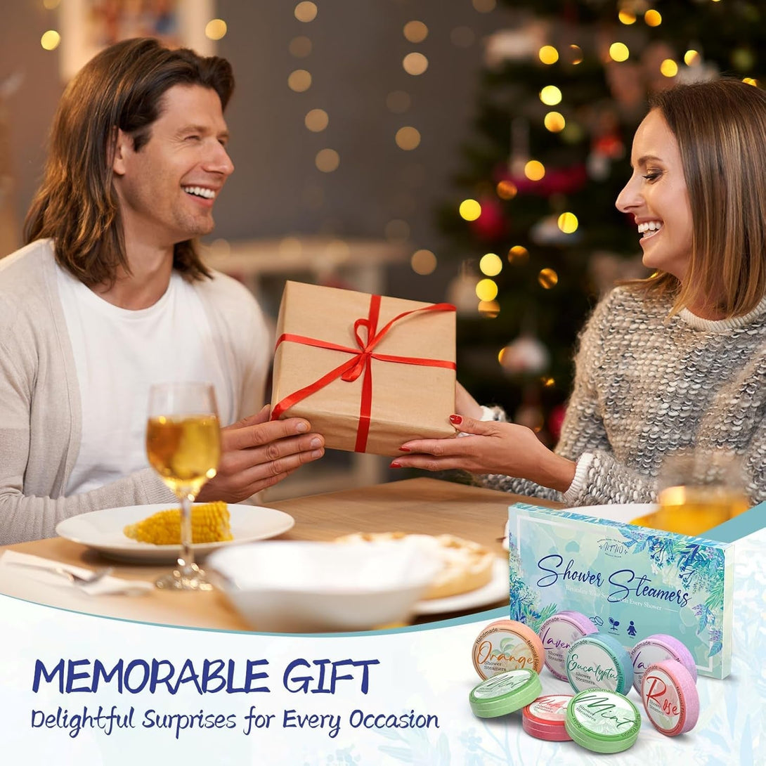 Shower Steamers Aromatherapy 8 Pack - Gifts for Women, Shower Bombs with Essential Oils, Self Care and Stress Relief Stocking Stuffers, Relaxation Birthday Gifts for Women and Men