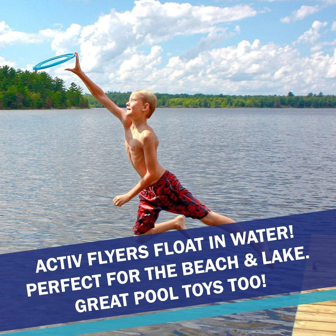 Activ Life Kid’S Flying Rings (2 Pack) They Fly Straight & Don’T Hurt, 80% Lighter than Standard Rings - Replace Screen Time with Healthy Family Fun - Get outside & Play