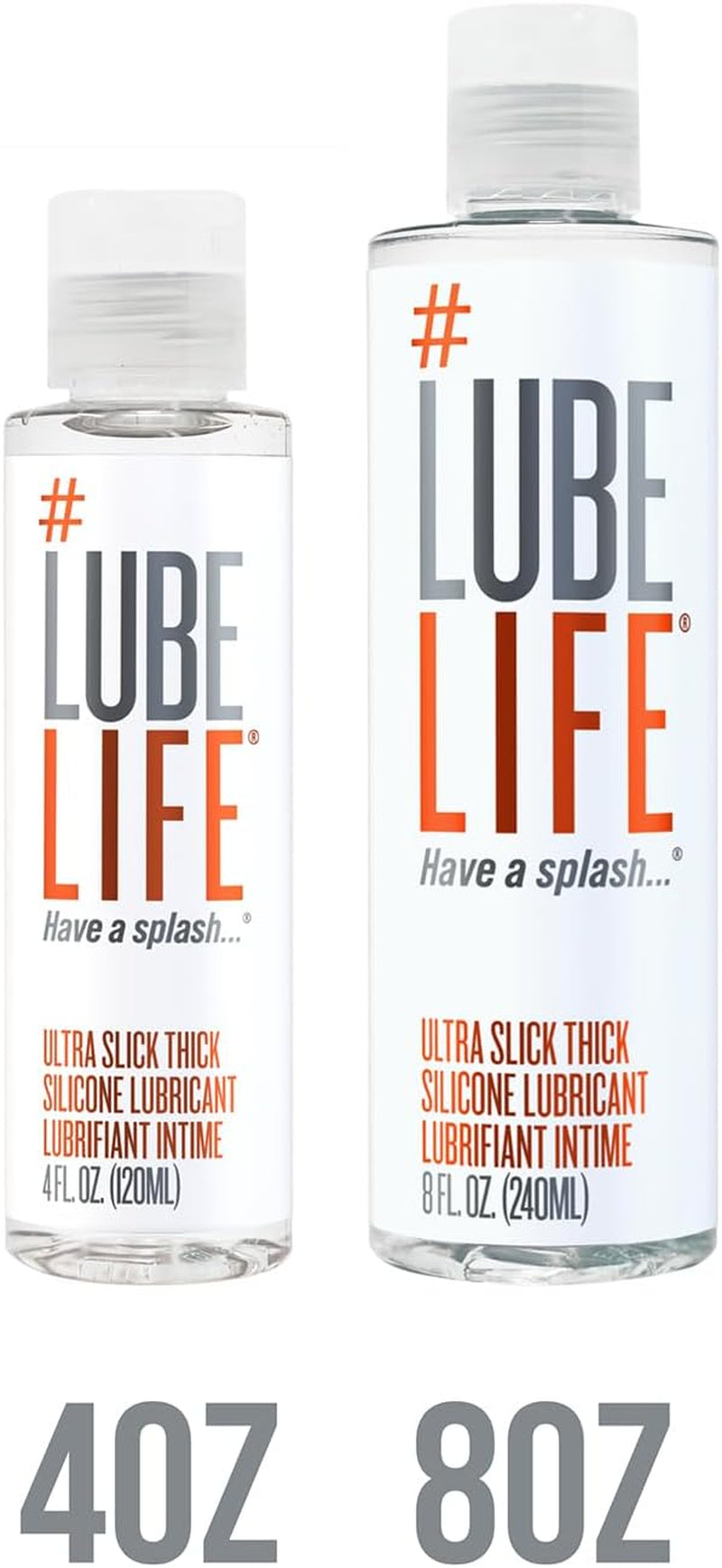 #Lubelife Ultra Thick Slick Silicone-Based Lubricant, Water Resistant, Thick Silicone Lube for Men, Women and Couples, 8 Fl Oz