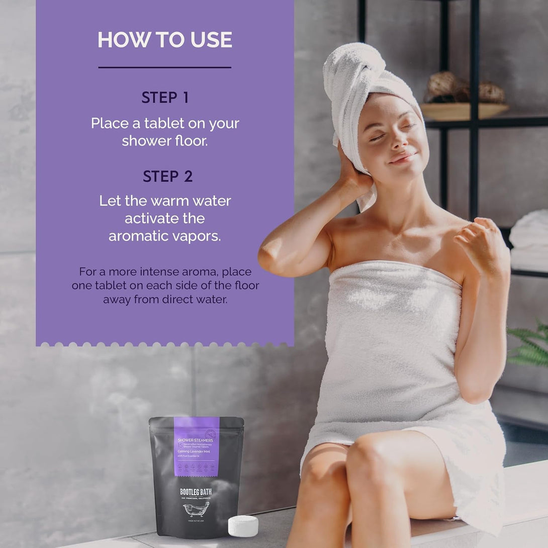 Shower Steamers Aromatherapy 15 Pack, Lavender Shower Bombs, Great Mother'S Day Gift, 100% Pure Essential Oil, All Natural, for Men and Women, Made in USA