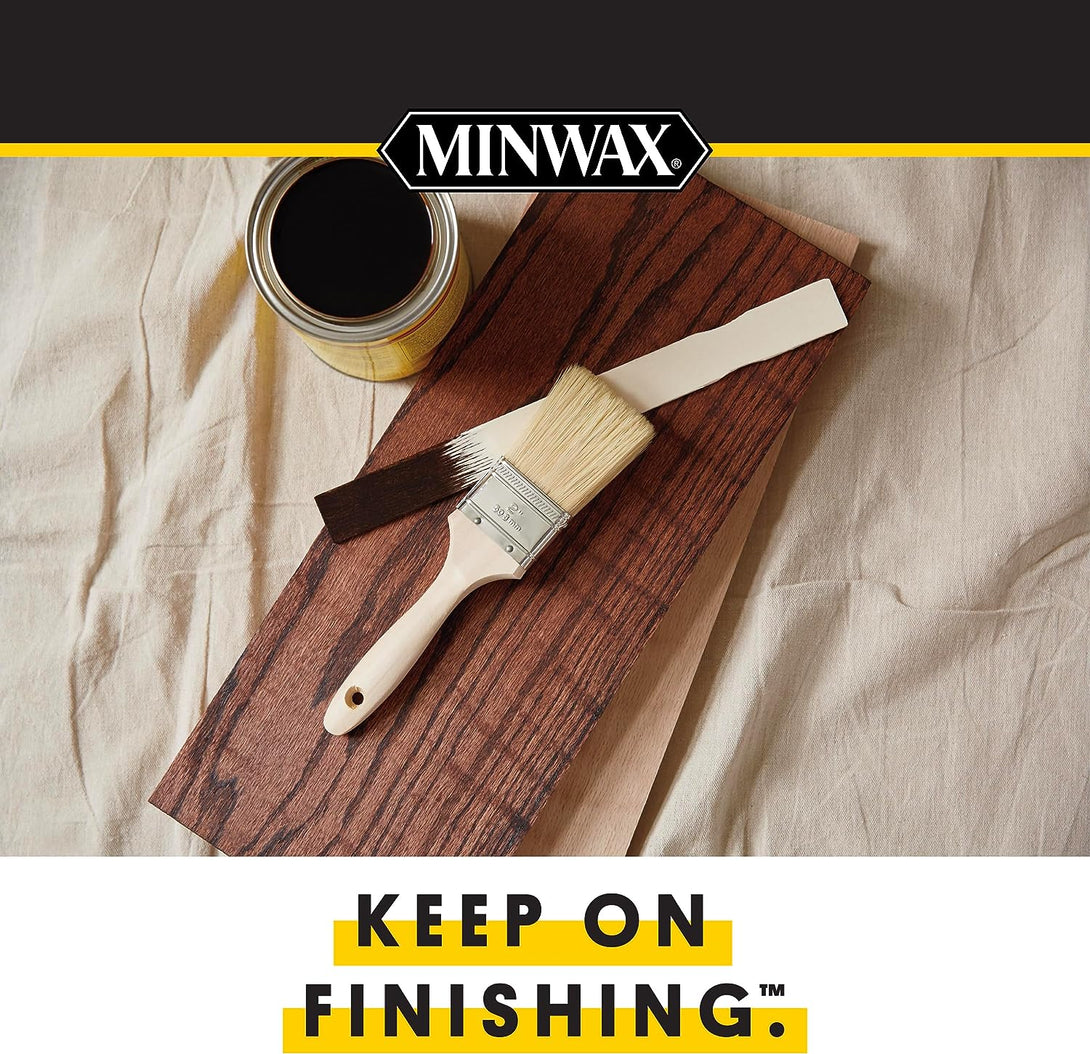 Minwax Fast Drying Polyurethane Protective Wood Finish, Warm Satin, 1 Quart