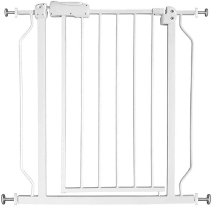 Fairy Baby Narrow Baby Gate 27 Inch to 29 Inch Wide, Small Auto Close Walk through Safety Gates Pressure Mounted for Stairs Doorways Kids or Pets,White