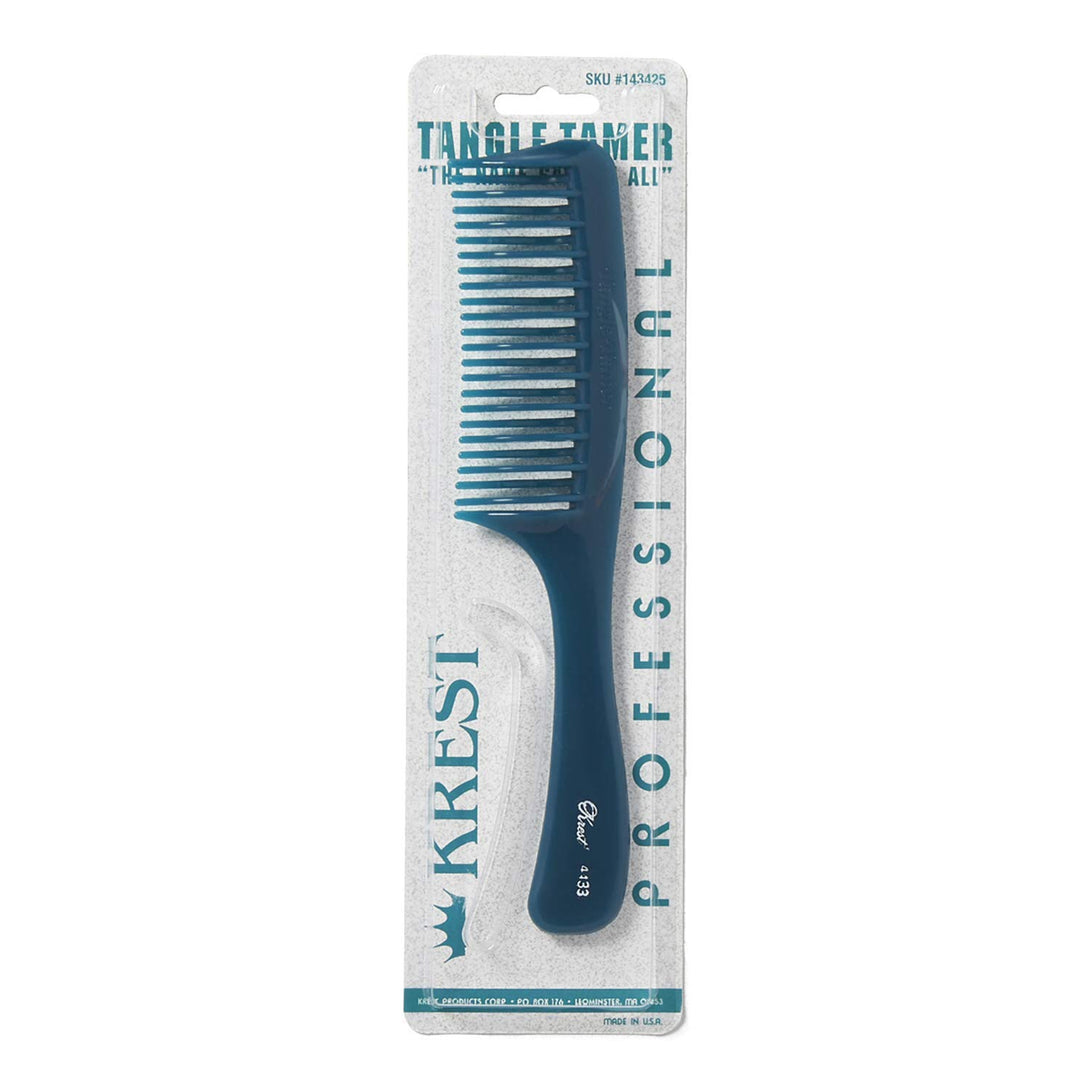 Krest Teal Tangle Tamer Curved Tooth Comb