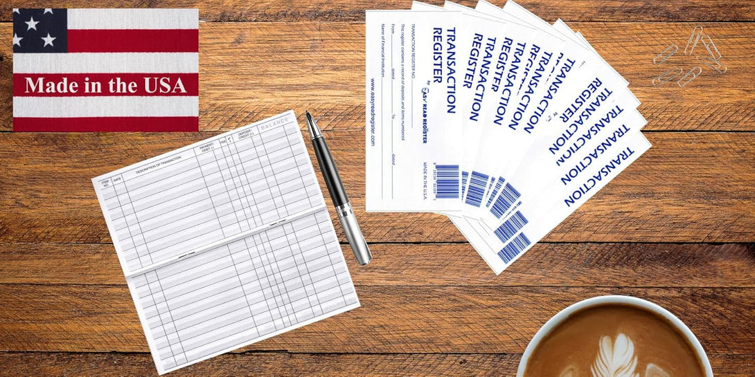 12 Check Registers for Personal Checkbook - Checkbook Ledger Transaction Registers Log for Personal or Business Bank Checking Account, Saving Account