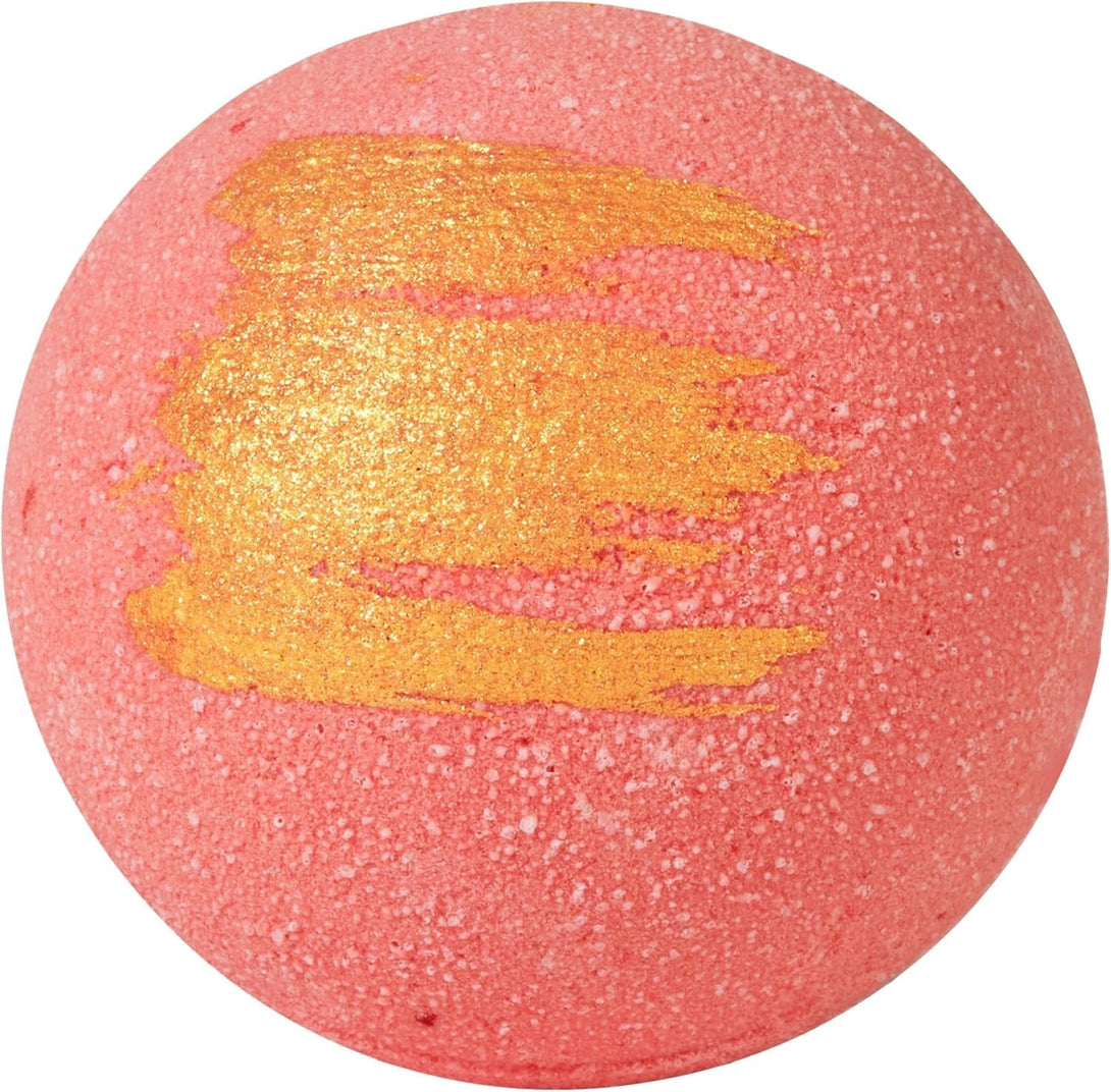 ANIHANA Bath Bombs with Coconut Oil, Paraben Free, Hand-Crafted Luxury Fizzers, Refreshing Peach Smoothie Scent, 6.3 Oz Each, 3 Pack