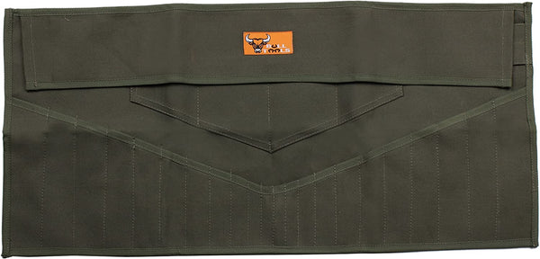 26 Pocket Wrench Tool Roll Organizer Metric & SAE Roll up Tool Pouch Bag Hand-Crafted, Heavy Weight 100% Cotton Duck Canvas - Dyed Olive Drab