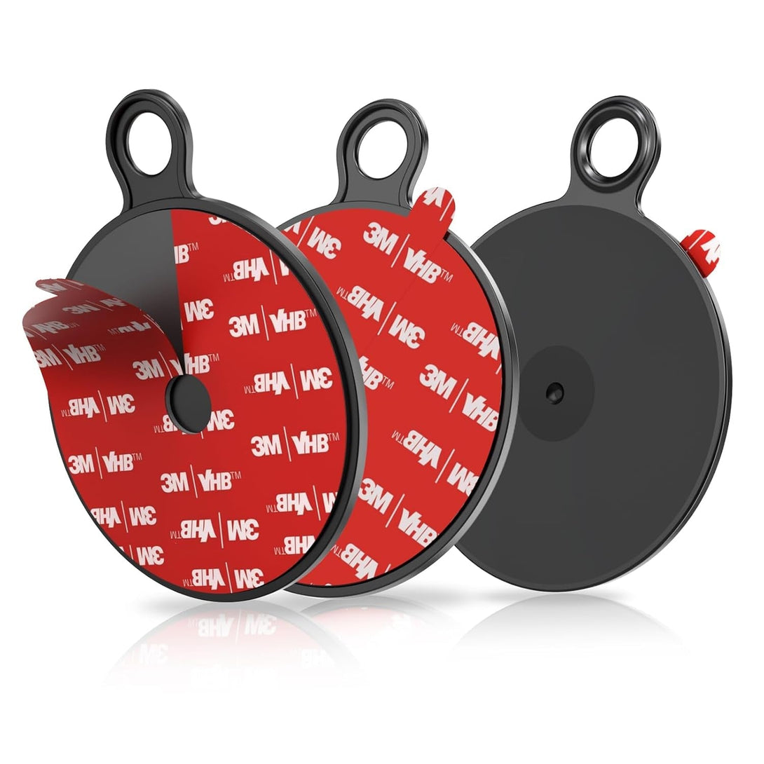 Apps2Car Dashboard Pad Mounting Disk for Suction Cup Phone Mount & Tom Tom Garmin GPS Suction Mount Sat Nav Dash Cam Holder Stick on Universal Dash Mount Pad W/3M Adhesive 70Mm Diameter 3 Pcs