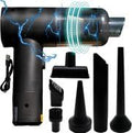 Jaspertronics™ Cordless Rechargeable 2 Speed Mini Vacuum & Dust Blower, Lightweight Handheld Cleaner w/Strong 16000 PA Suction, 0.12L Dust Cap,