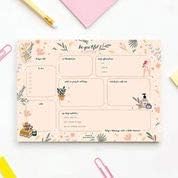 Bliss Collections Daily Planning Pad, To-Do List Notebook 50 sheets 8.5x11 8.5" by 11"- Daily Beautiful