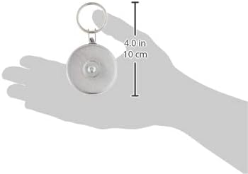 KEY-BAK Original Retractable Key Holder with a Front, Steel Belt Clip, and a Split Ring 48" Stainless Steel Cable (8 Oz. Load)