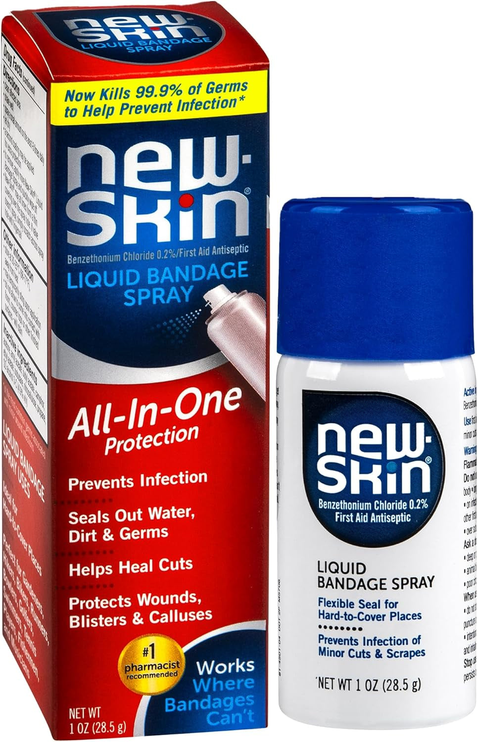 New-Skin Liquid Bandage Spray for Cuts and Minor Scrapes, 1 Ounce