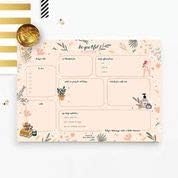 Bliss Collections Daily Planning Pad, To-Do List Notebook 50 sheets 8.5x11 8.5" by 11"- Daily Beautiful