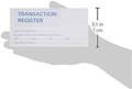 Easy Read Register 12 Check registers for Personal Checkbook - Checkbook Ledger Transaction Registers Log for Personal or Business Bank Checking