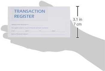 Easy Read Register 12 Check registers for Personal Checkbook - Checkbook Ledger Transaction Registers Log for Personal or Business Bank Checking