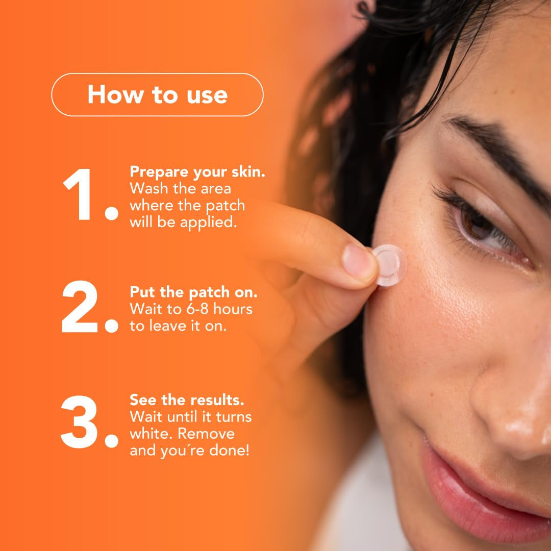 Skin Pimple Patches for Face, 30 Unit, Hydrocolloid Skin Care Acne Patches, Safe for Sensitive Skin, Use under Makeup, Absorbing Spot Cover Stickers for Zits, Blemishes, Pimples, Breakouts