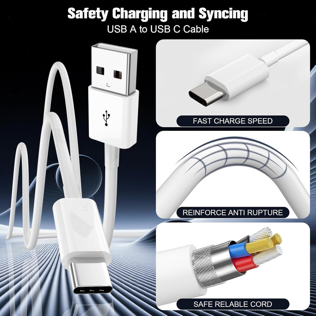 Car Carplay Cable for Iphone 16/15,Iphone16/15 plus 16/15Pro16/15Pro Max Charger ,USB a to USB C for Carplay USB C Cord, Ipad USB C Cable 10Th, Ipad Air Car Charger Cable Cord Replacement 3FT (White)