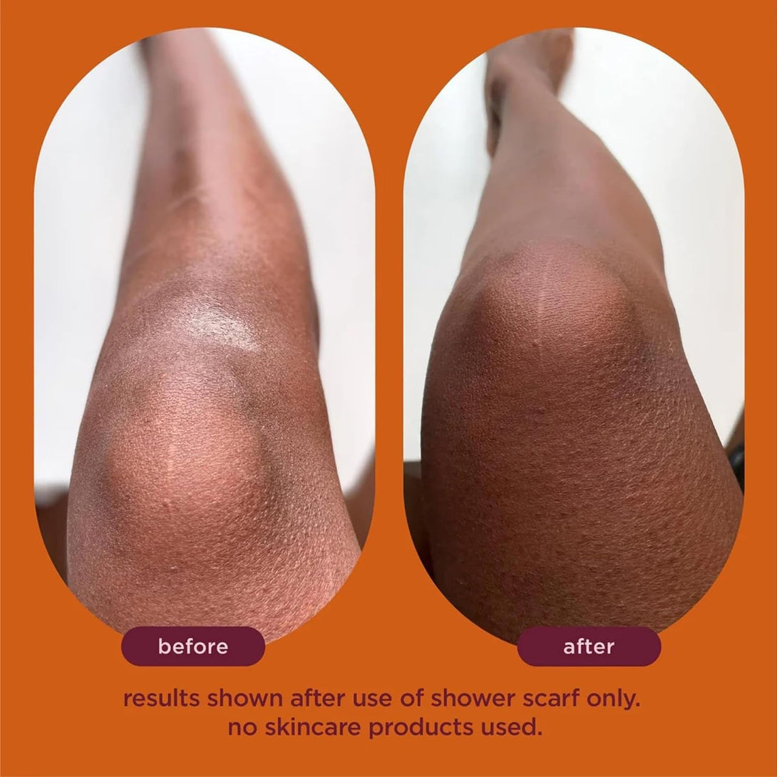 HANNI Extra-Long Shower Scarf, Japanese-Inspired Exfoliating Body Scrubber, Loofah-Like Wash Cloth for Dead Skin Removal