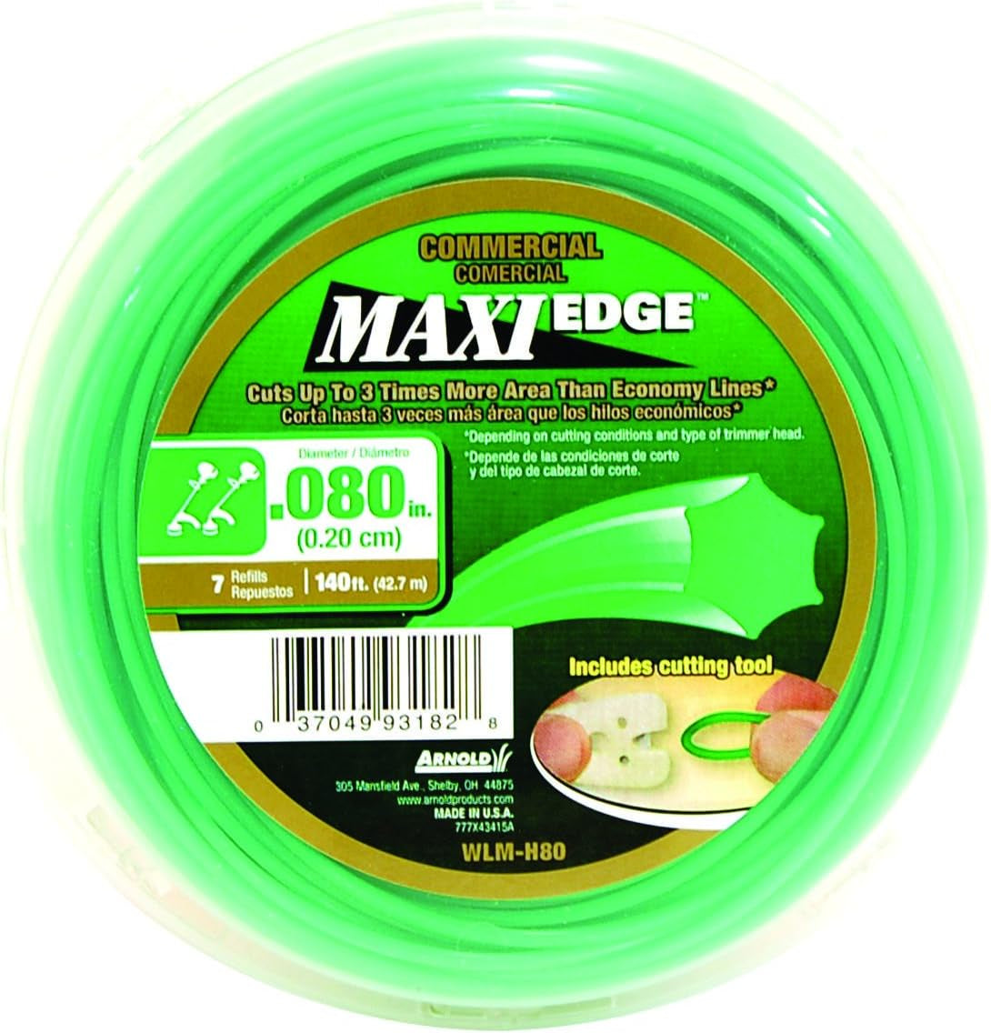 Arnold Maxi-Edge .08-Inch X 140-Foot Commercial Grade Trimmer Line