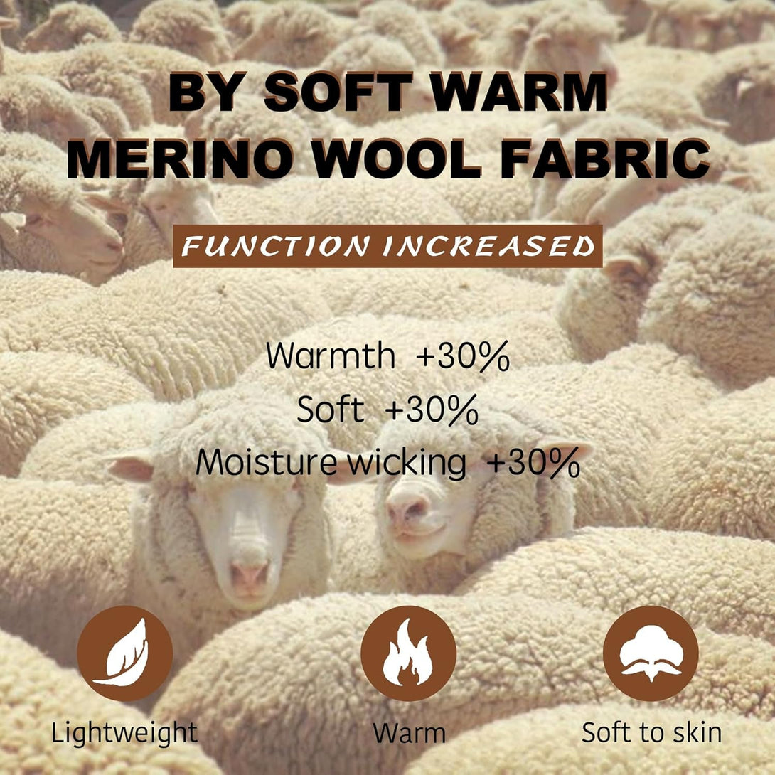 WANDER Gloves for Men Womens Lightweight Merino Wool Touchscreen Thermal Knit Running Winter Glove Liners