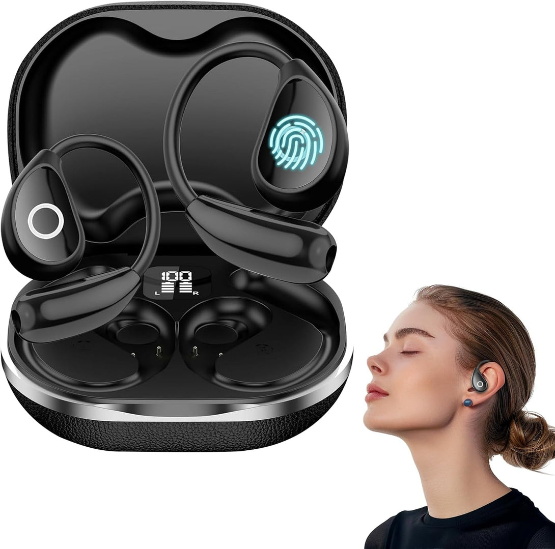 AI Translation Earbuds, 144 Languages, Real-Time Two-Way Earbuds, 3-In-1 Wireless Translator Earbuds, for Travel Business and Learning(Black)