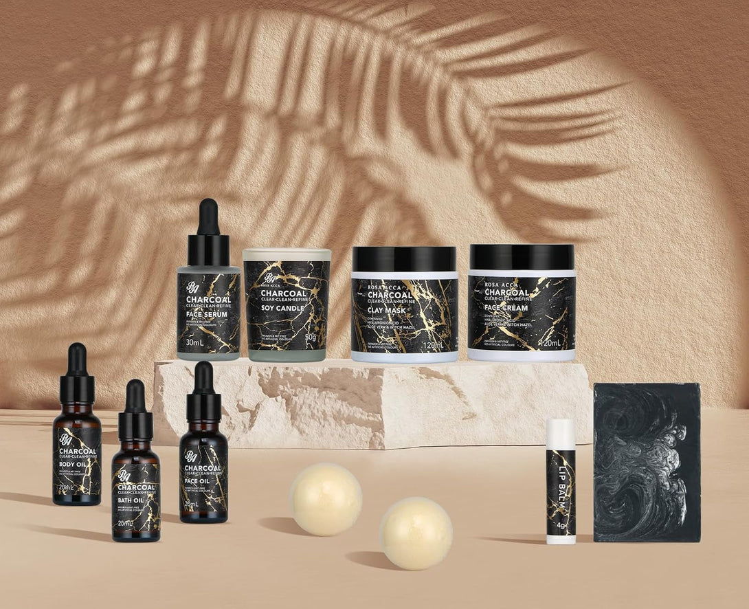 Father'S Day Gift, Skin Care Set, 28Pcs Body & Facial Kit Gifts for Women & Men Includes Face Cream, Bath Oil, Scented Candle, Hyaluronic Acid Face Serum, Facial Skin Care Set, Birthday, Christmas,Dad