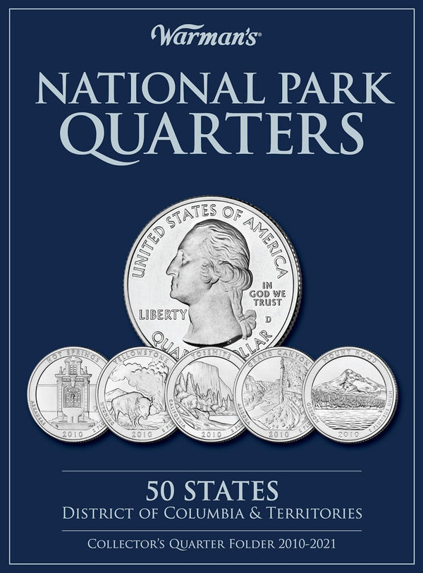 National Park Quarters: 50 States + District of Columbia & Territories: Collector'S Quarters Folder 2010 -2021 (Warman'S Collector Coin Folders)