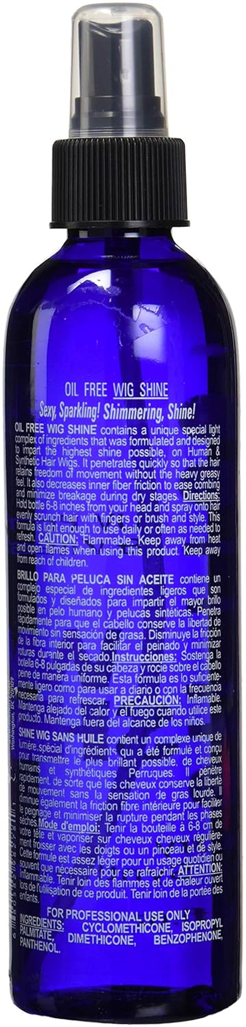 Oil-Free Wig Shine Spray, 8 Ounce