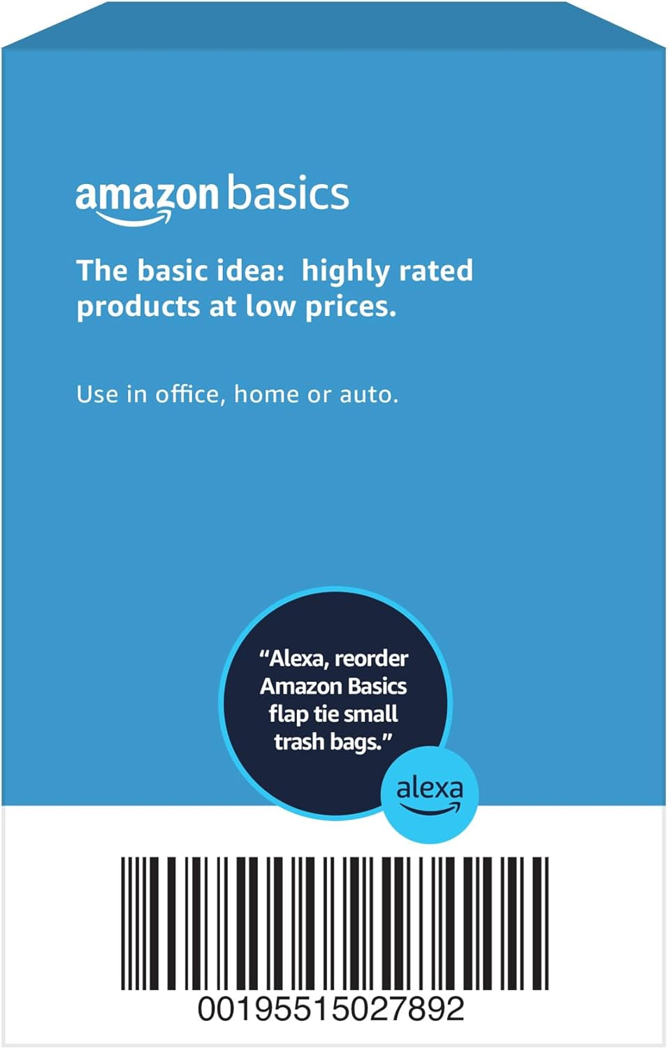 Amazon Basics 4 Gallon Trash Bags, Flap Ties, Fresh Scent, 80 Count, Pack of 1